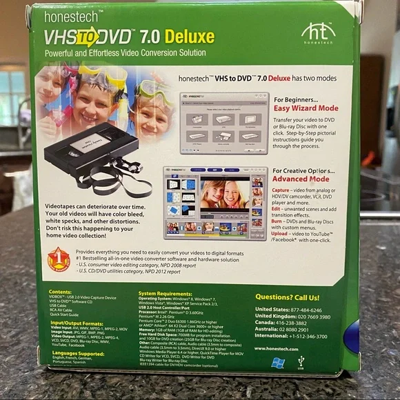 New Honestech VHS to DVD 7.0 Deluxe Video Conv